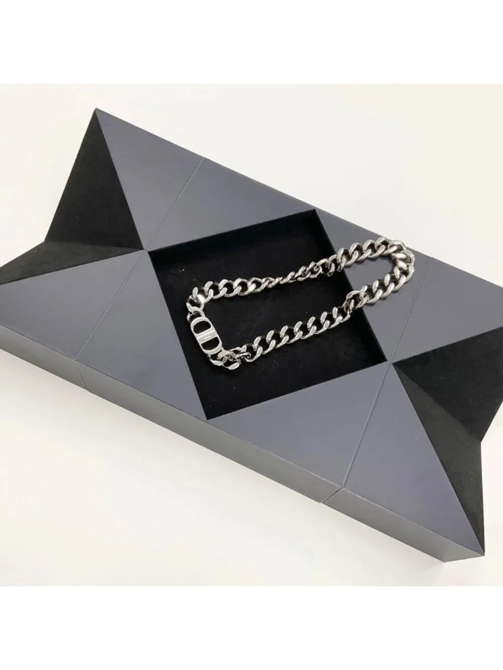 Dior CD Icon Chain Link Necklace - Picture 7 of 8